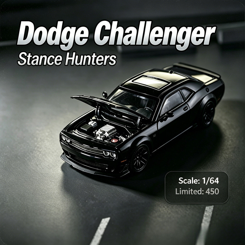 Die Cast Car 1 64 - Модель автомобиля Stance Hunters-SH 1/64 Dodge