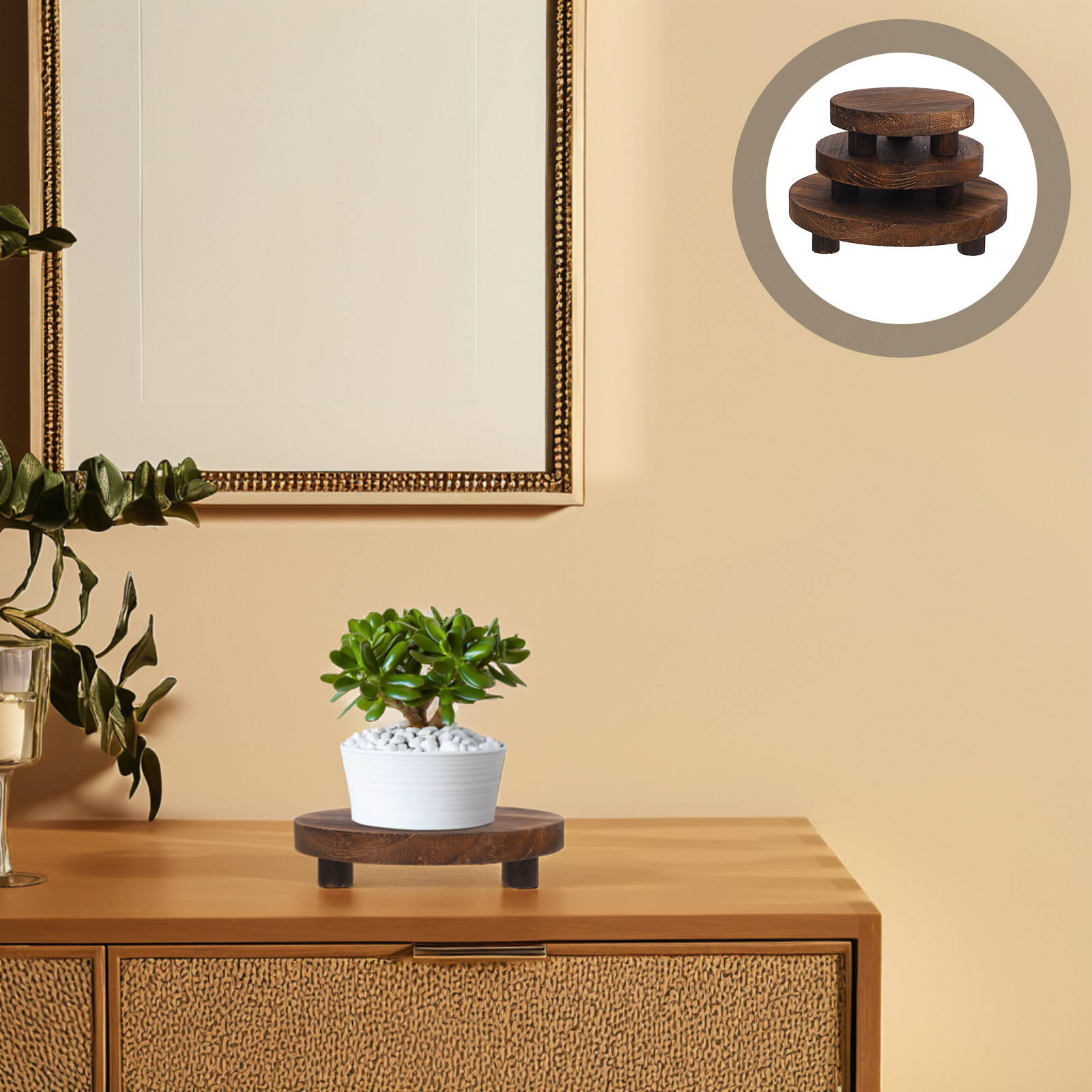 Display Risers Set - Набор из 3 деревянных подставок для